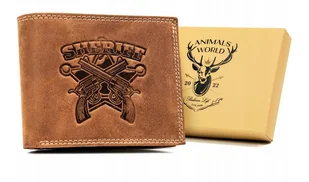 Portfel skórzany Always Wild N992-CHM-SHE brązowy - Portfele - miniaturka - grafika 1