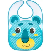Pozostałe kosmetyki - Canpol babies Śliniak plastikowy z kieszonką niedźwiadek 9/232 1 szt - miniaturka - grafika 1