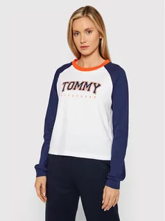Piżamy damskie - Tommy Hilfiger Bluzka UW0UW03211 Biały Regular Fit - grafika 1