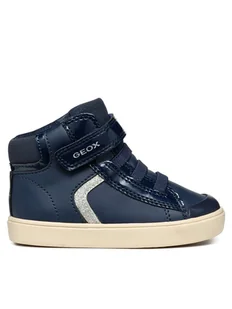 Geox Sneakersy B Gisli Girl B461MA 05402 C4002 M Granatowy - Buty dla dziewczynek - miniaturka - grafika 1