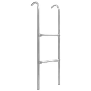 vidaXL 2-stopniowa drabinka do trampoliny, stalowa, srebrna, 102,6 cm - Akcesoria do trampolin - miniaturka - grafika 1