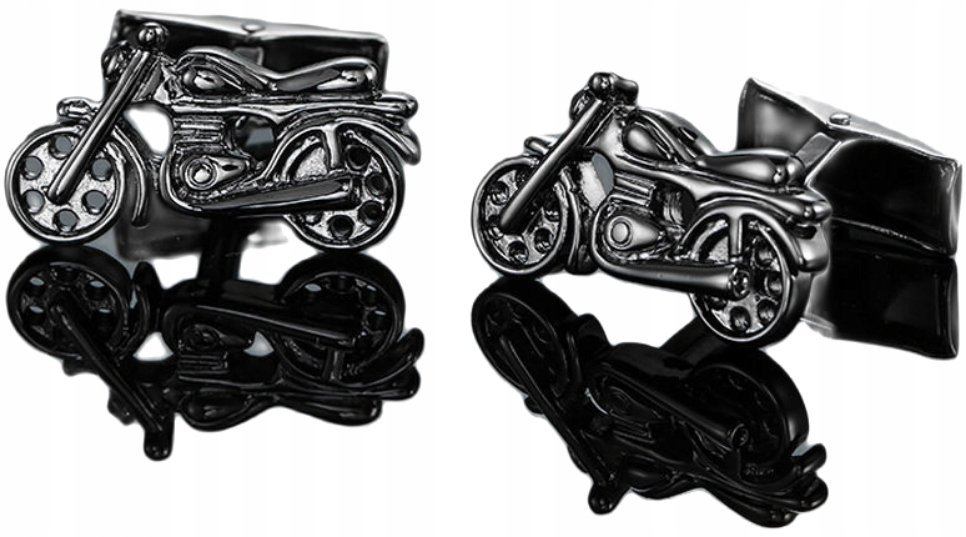 Spinki do mankietów wzór MOTOCYKL