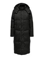 Płaszcze damskie - ONLY Onlalicia Down Coat Otw Płaszcz Kobiety, Czarny, S - miniaturka - grafika 1