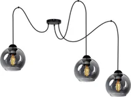 Lampy sufitowe - Lampa sufitowa pająk 3 żarówki czarna BOLL - miniaturka - grafika 1