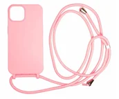 Etui i futerały do telefonów - Mobile Origin Lanyard Case do iPhone 14 pink - miniaturka - grafika 1