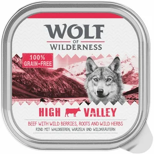 Wolf of Wilderness of Wilderness Adult 6 x 300 g High Valley wołowina - Mokra karma dla psów - miniaturka - grafika 1