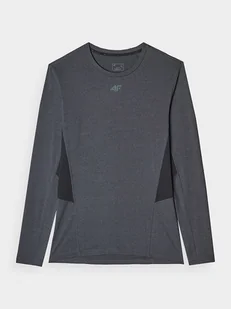 4F Koszulka sportowa w kolorze szarym - Koszulki sportowe męskie - miniaturka - grafika 1