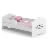Łóżka dla dzieci i młodzieży - Łóżko dziecięce FALA z barierką 160x80 Princess - miniaturka - grafika 1