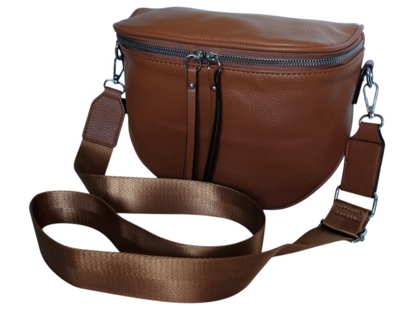 Nerka Damska Na Ramię, Torebka Damska Listonoszka, Mała Saszetka, Brązowy