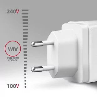 ACU-QC19W Ładowarka sieciowa QC 19W, 1x port USB-A, QC3.AFC/FCP/SMART, Biała - Ładowarki do telefonów - miniaturka - grafika 4