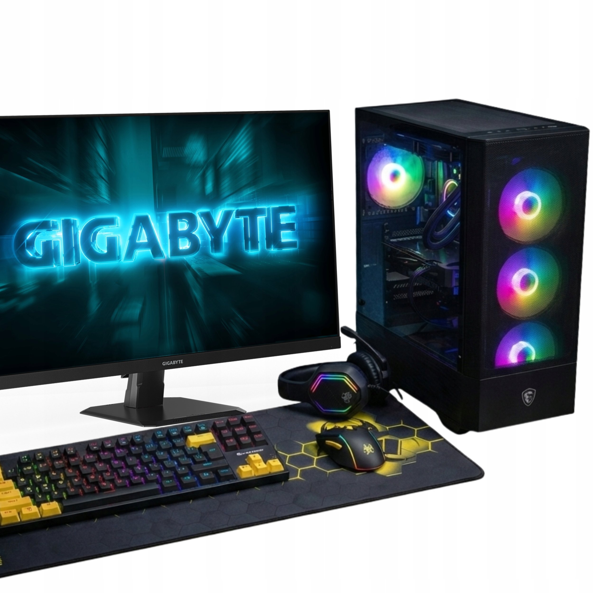 KOMPUTER RYZEN 9 RTX 5070Ti 32GB DDR4 2TB M2 WINDOWS 11 ZESTAW GAMINGOWY