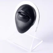 Wyposażenie studia tatuażu - Silikonowy model ust Czarny - miniaturka - grafika 1