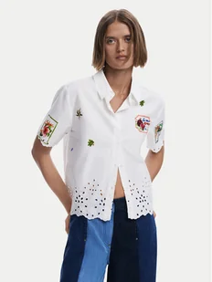 Desigual Koszula Afrodita 25SWCW17 Biały Regular Fit - Koszule damskie - miniaturka - grafika 1