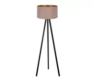 Lampy stojące - Brilagi - Lampa podłogowa VELVET 1xE27/60W/230V czarny/beżowy - miniaturka - grafika 1