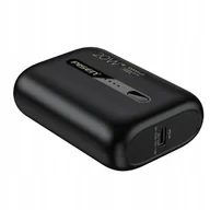 Powerbanki - Powerbank Mini Slim 10000 Mah 20W Usb C Pd Qc Czarny Do Iphone + Kabel - miniaturka - grafika 1