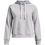 Bluzy damskie - Bluza damska Under Armour Rival Fleece CB Hoodie szara 1373031 014-S - miniaturka - grafika 1