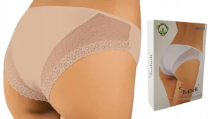 BABELL Figi Damskie bbl 012 , BEŻOWE , M - Bielizna nocna - miniaturka - grafika 1