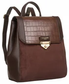 Plecaki - Klasyczny, mały plecak damski z klapką  David Jones - miniaturka - grafika 1