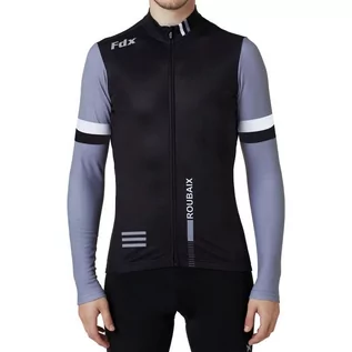 Bluzy na rower - Męska Bluza Rowerowa Fdx Men'S Limited Roubaix Thermal Jersey | Black/G - Rozmiar M - grafika 1