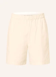 Adidas Originals Szorty Essentials Seersucker Regular Fit beige - Spodenki damskie - miniaturka - grafika 1