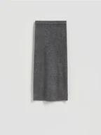 Spódnice - Reserved - Dzianinowa spódnica midi - ciemnoszary - miniaturka - grafika 1