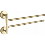 Ręczniki - Mexen podwójny obrotowy wieszak na ręcznik, złoty - 7039242-50 - miniaturka - grafika 1