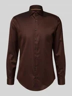 Koszule męskie - Koszula biznesowa o kroju slim fit z bawełny z kołnierzykiem typu cutaway - miniaturka - grafika 1