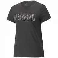 Koszulki sportowe damskie - Koszulka damska Puma Stardust Crystalline Short Sleeve Tee Rozmiar: S / Kolor: czarny - miniaturka - grafika 1