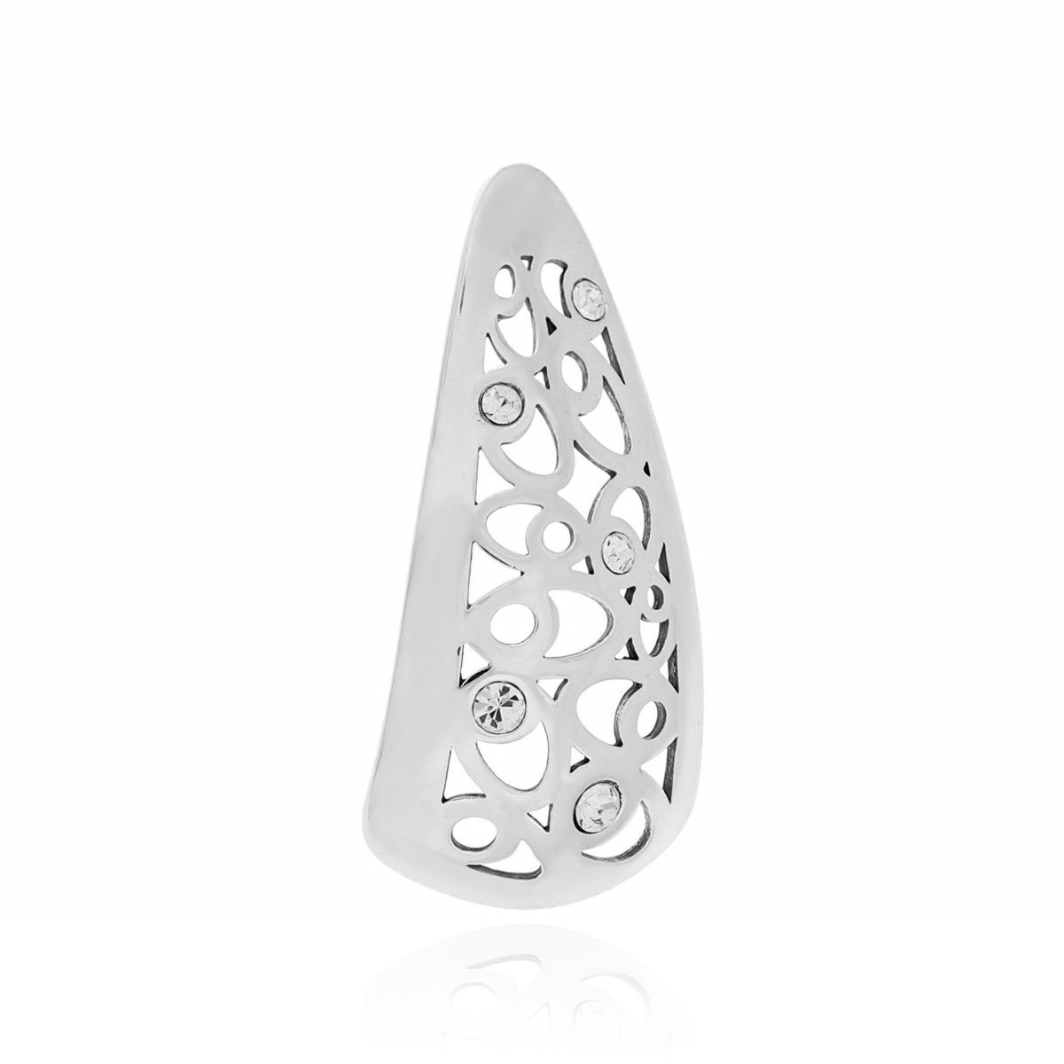 Srebrna zawieszka ażurowa z cyrkoniami pr. 925