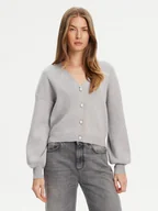 Swetry damskie - Guess Kardigan W5YR07 Z2ZK2 Szary Relaxed Fit - miniaturka - grafika 1