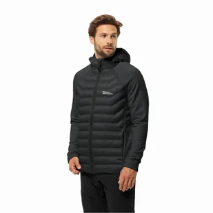 Męska kurtka hybrydowa Jack Wolfskin ROUTEBURN PRO HYBRID M black - XXL - Kurtki męskie - miniaturka - grafika 1