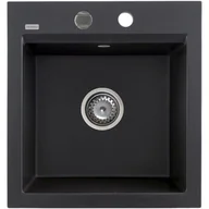 Zlewozmywaki - Kernau KGS M 45 1B Black Metallic - miniaturka - grafika 1