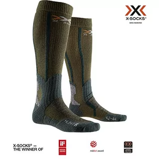 Skarpetki męskie - X-Socks Hunt Long Socks, Olive Green/Forest Green, 45-47 - grafika 1