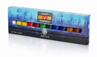 Astra Farby tempera 12x20 ml - Farby i media malarskie - miniaturka - grafika 2