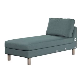 Dekoria pl pl Pokrowiec na szezlong Karlstad dostawka krótki szary błękit szenil 80 x 160 x 80 cm City 733-704-88 - Pokrowce na meble - miniaturka - grafika 1