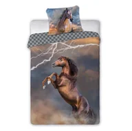 Pościel dla dzieci - Faro TEKSTYLIA SPÓŁKA Z O O KOMANDYTOWA Pościel 160 x 200 Młodzieżowa Horses 003 Piorun 1226179 - miniaturka - grafika 1