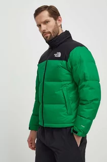 Kurtki męskie - The North Face kurtka puchowa 1996 RETRO NUPTSE JACKET męska kolor zielony zimowa NF0A3C8DPO81 - grafika 1