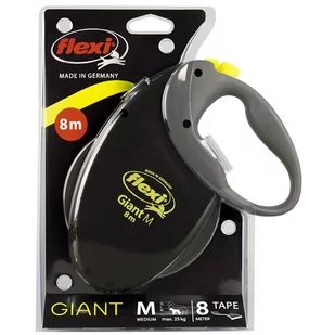 Flexi Giant M Taśma do 8m do 25 kg - czarna - Smycze dla psów - miniaturka - grafika 1