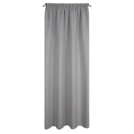 Zasłony - Zasłona 140x270 Jula srebrna gotowa na taśmie - miniaturka - grafika 1