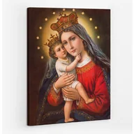 Ikony i obrazy sakralne - Madonna Matka Boża - obraz polycanvas, 60x80 - miniaturka - grafika 1