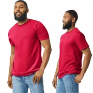 Koszulki męskie - T-shirt Koszulka Męska Bawełna SOFTSTYLE T Gildan GI64000 CZERWONA 3XL - miniaturka - grafika 1