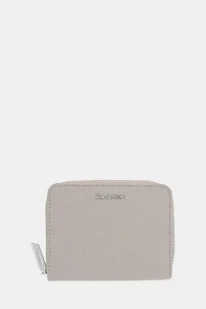 Calvin Klein portfel damski kolor beżowy LV04F1037G - Portfele - miniaturka - grafika 1