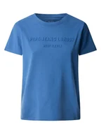 Koszulki i topy damskie - Pepe Jeans Koszulka "Loretta" w kolorze niebieskim - miniaturka - grafika 1