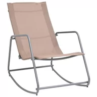 Fotele i krzesła ogrodowe - vidaXL Lumarko Ogrodowe krzesło bujane, kolor taupe, 95x54x85 cm, textilene! 47930 - miniaturka - grafika 1