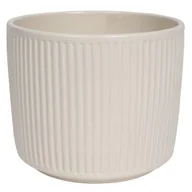 Donice - Osłonka ceramiczna cylinder 14 cm krem - miniaturka - grafika 1