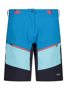 Spodnie sportowe damskie - CMP Bermudy funkcyjne w kolorze niebiesko-czarnym - grafika 1