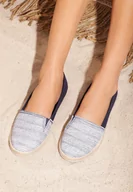 Espadryle damskie - Granatowe Espadryle Cherry Cake - miniaturka - grafika 1