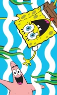 Okrycia kąpielowe dla dzieci - Ręcznik ręczniczek do rąk spongebob 30x50 cm - miniaturka - grafika 1