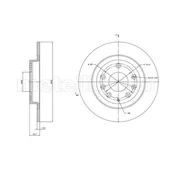 Tarcze hamulcowe - Tarcza hamulcowa METELLI 23-1831C - miniaturka - grafika 1