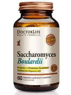 Doctor Life Saccharomyces Boulardii suplement diety wspierający jelita 60 kapsułek - Suplementy naturalne - miniaturka - grafika 1